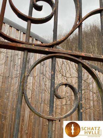 Unikat: großes Tor für Hof, Garten, Park - Original Frankreich um 1900, antik, Schmiedeeisen