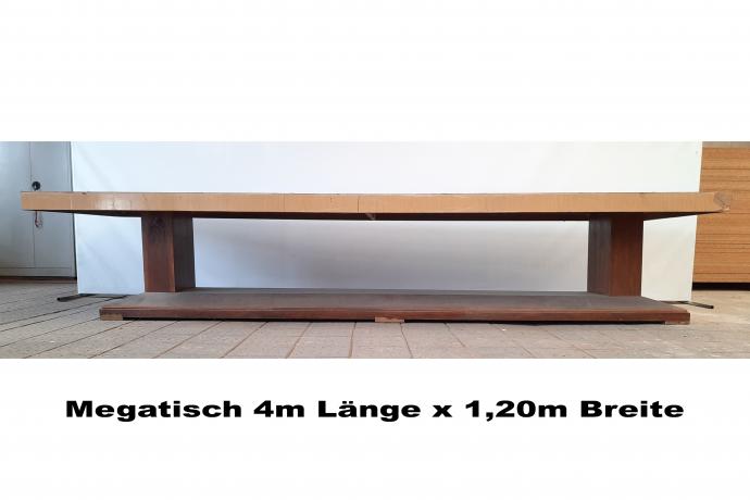 Seltener XXL-Tisch, große Tafel, 4m langer Holztisch, Ladentisch