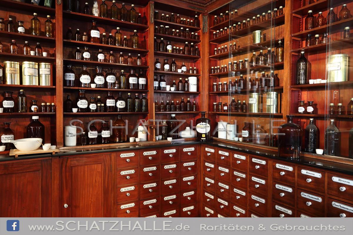 Original antike Ladeneinrichtung alte APOTHEKE Apothekerschrank