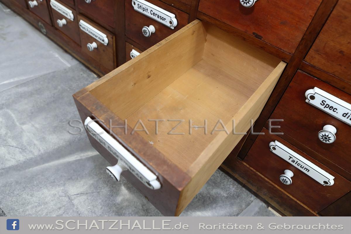 Original antike Ladeneinrichtung alte APOTHEKE Apothekerschrank