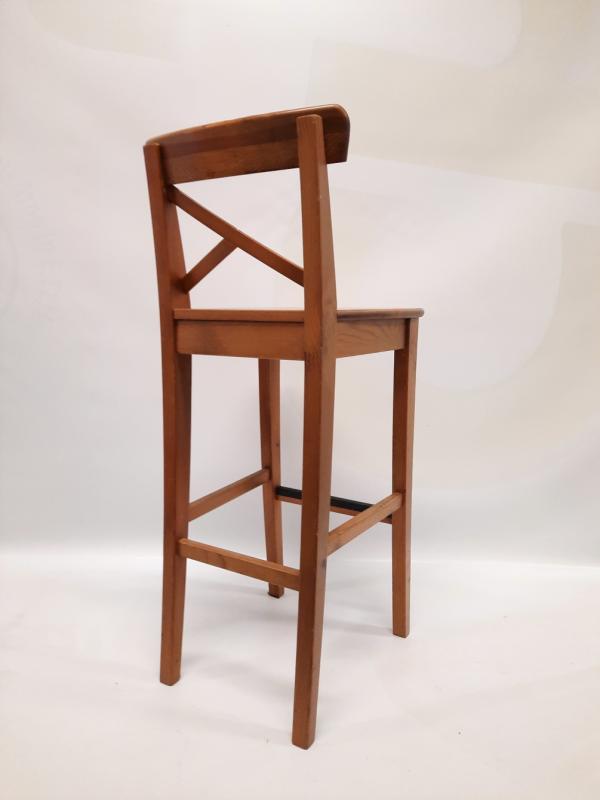 Barhocker Tresenhocker Holz mit Lehne